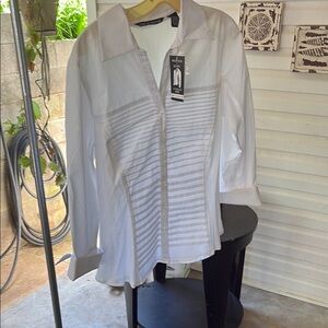 White Button-Up Shirt